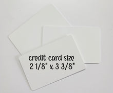 Load image into Gallery viewer, Aluminum 2 sided cards ( ID or Business Card Size)
