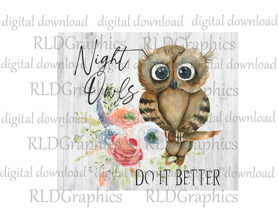Night Owls Do It Better (Skinny Tumbler)