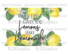 Load image into Gallery viewer, When Life Gives You Lemons Make Lemonade (Wooden Cutting Board)
