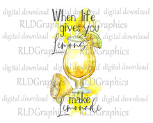 Load image into Gallery viewer, When Life Gives You Lemons Make Lemonade (Skinny Tumbler)
