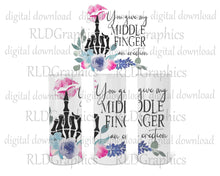 Load image into Gallery viewer, Middle Finger With Lips Large Tumbler (20 &amp; 30 oz Skinny Tumbler)
