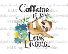 Load image into Gallery viewer, Sloth Love Language (Regular Can Cooler)
