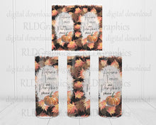 Load image into Gallery viewer, Autumn Leaves and Pumpkins Please (30 oz Skinny Tumbler)
