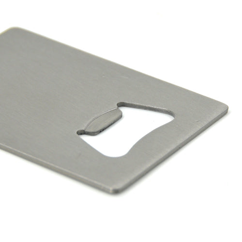 Stainless Steel Credit Card Bottle Opener - Double Sided