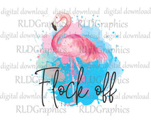 Load image into Gallery viewer, Flock Off - Flamingo (Wine Tumbler)
