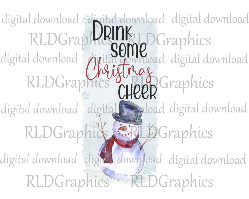 Drink Some Christmas Cheer (skinny tumbler)