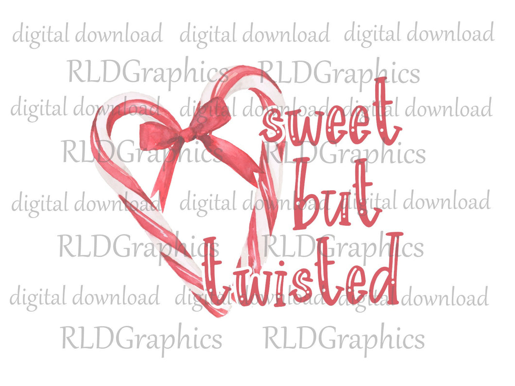 Sweet but Twisted Candy Cane (Wine Tumbler)