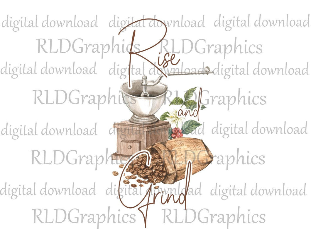 Rise & Grind (travel coffee mug)