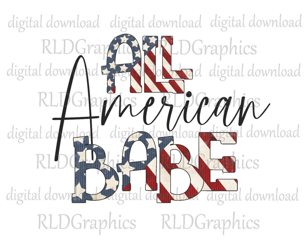 All American Babe (wine tumbler)